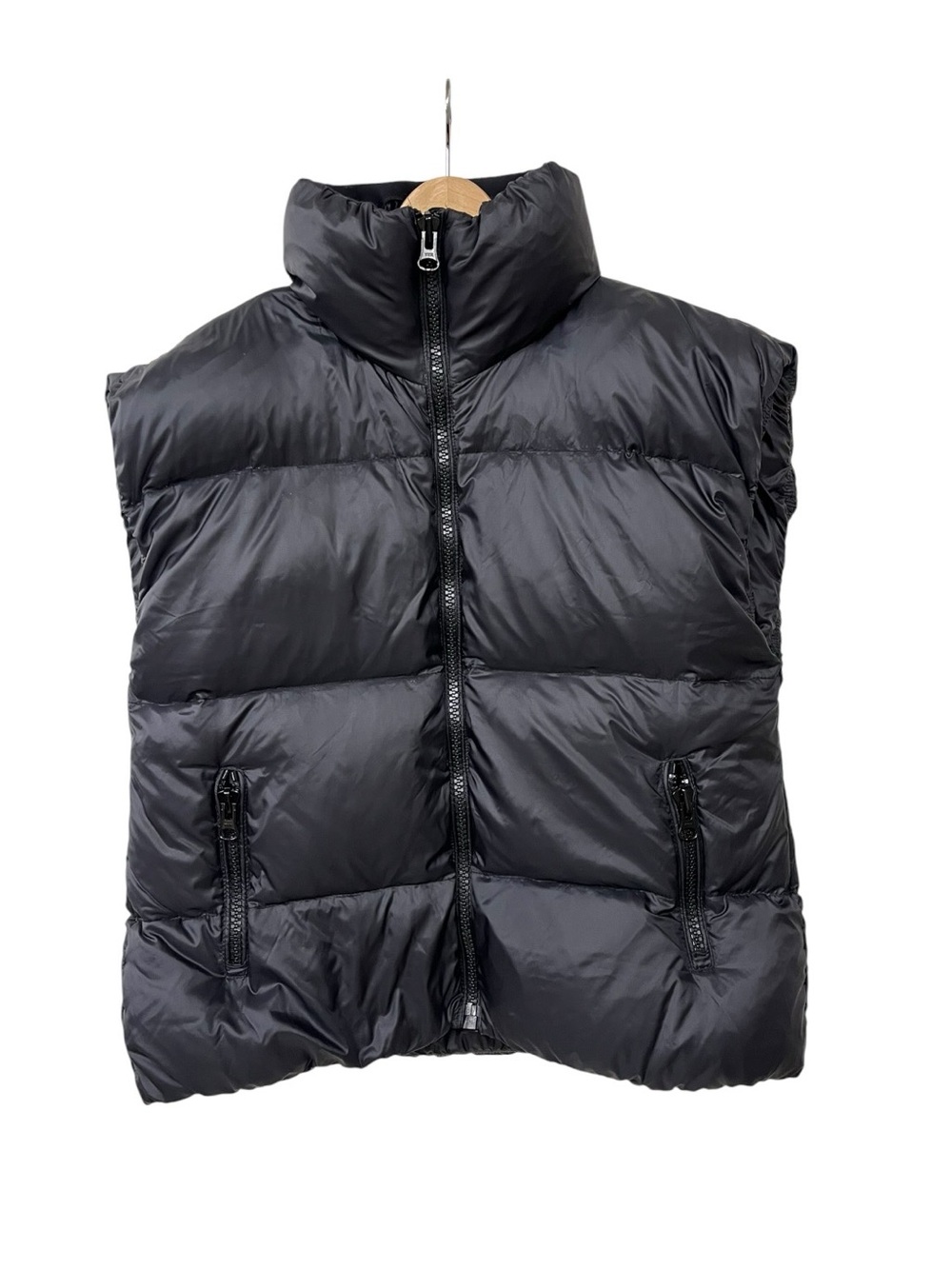 Y2K Wilfred Free Black Down Puffer Vest L